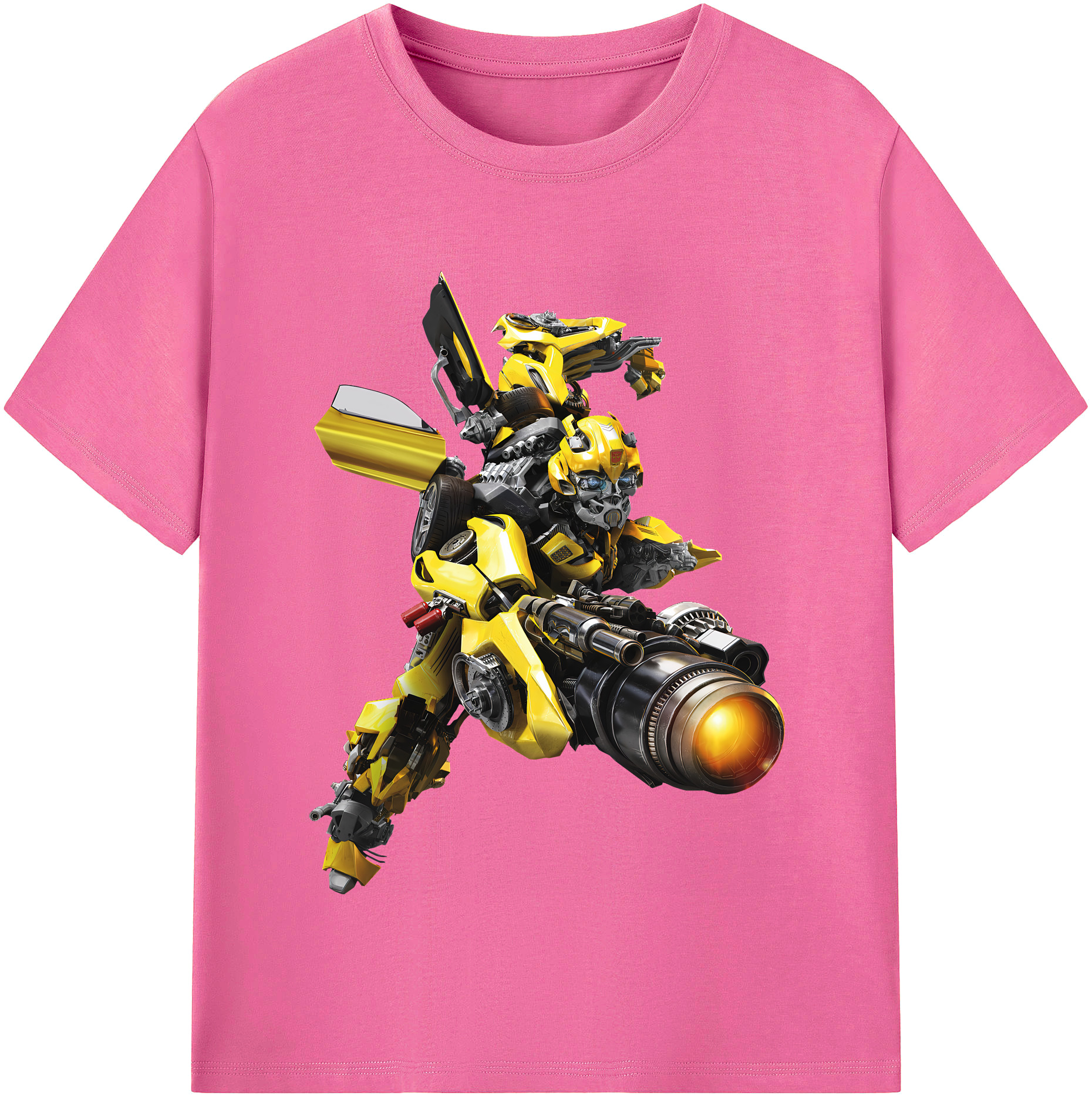 （画像用） Transformers トランスフォーマー レディースカジュアルプリントTシャツ（綿100％）